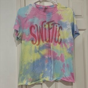 Swiftie Colorful Tye Dye Short Sleeve Tee size medium